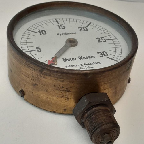 Hydrometer vintage functional, diameter 14.5 x 4.5 cm