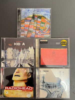 Συλλογή CD Radiohead σαν καινούργια με 5 άλμπουμ