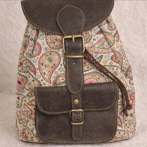 Handmade backpack new from genuine leather, Greek craftsmanship