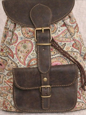 Handmade backpack new from genuine leather, Greek craftsmanship
