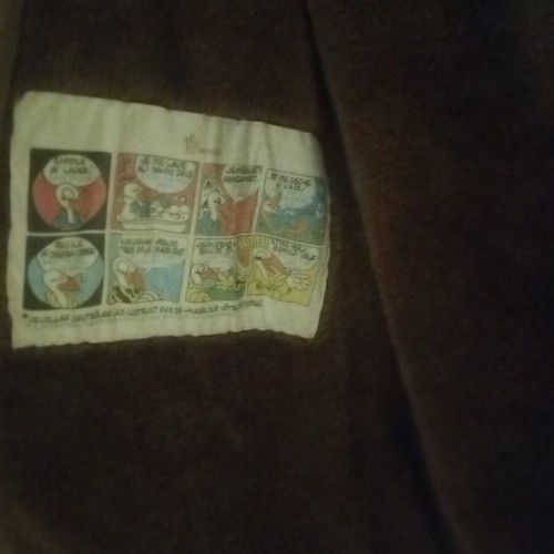 Beige long jacket used, warm, fits S-M
