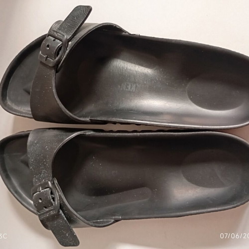 Birkenstock women's sandals size 38 used, black