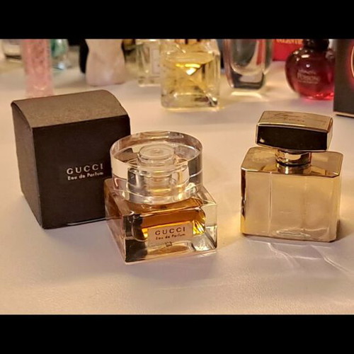 Gucci Eau de Parfum and Gucci Premier Gold vintage miniatures, new