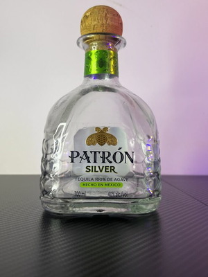 Patrón Silver άδειο μπουκάλι τεκίλας με φελλό, 700 ml
