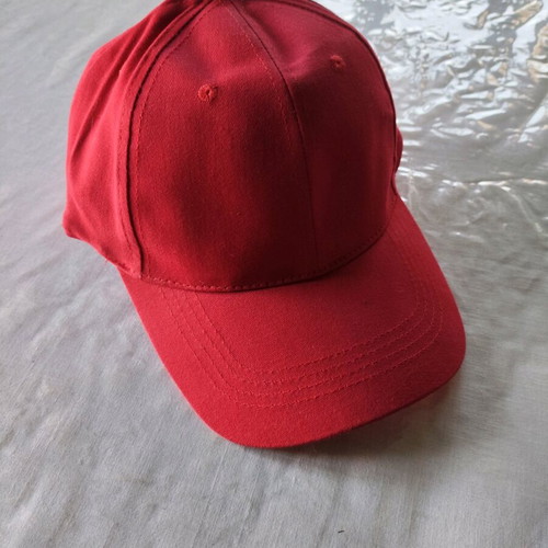 5-Panel Hat red 100% cotton new, size 58