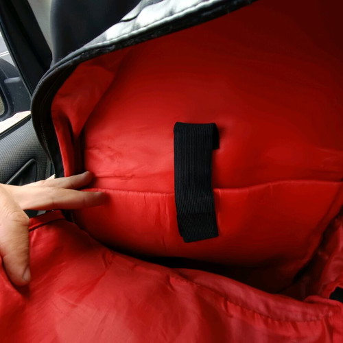 Admiral laptop bag used with leatherette and red interior