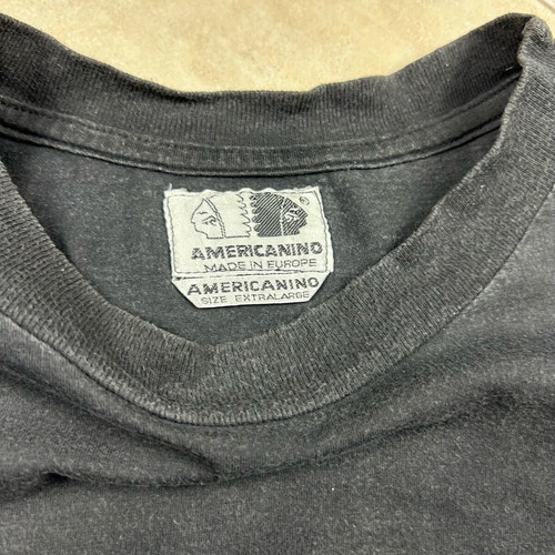Vintage Americanino T-shirt men's XL black short-sleeve Streetwear