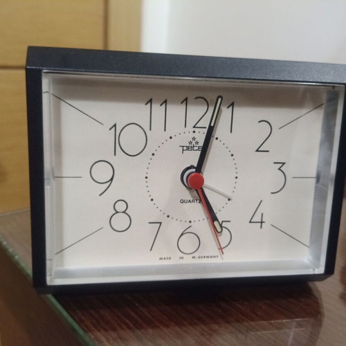 Peter alarm clock new, black, made in West Germany