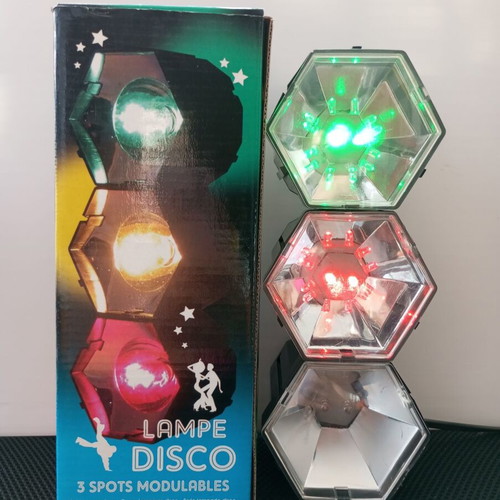 Disco Lamp with 3 Adjustable Spots New