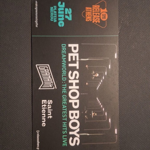 Pet Shop Boys 2026 Athens concert ticket