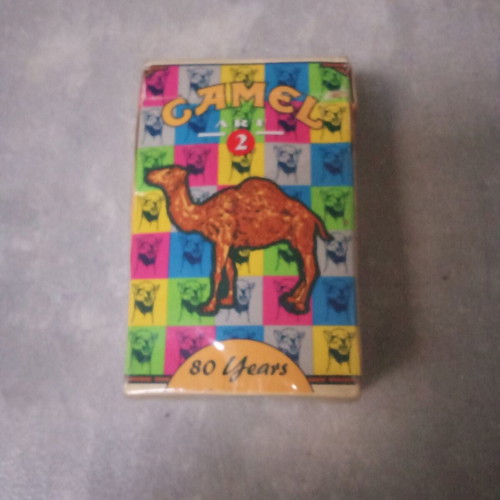 Camel hard collectible pack used, Greek, 1980s