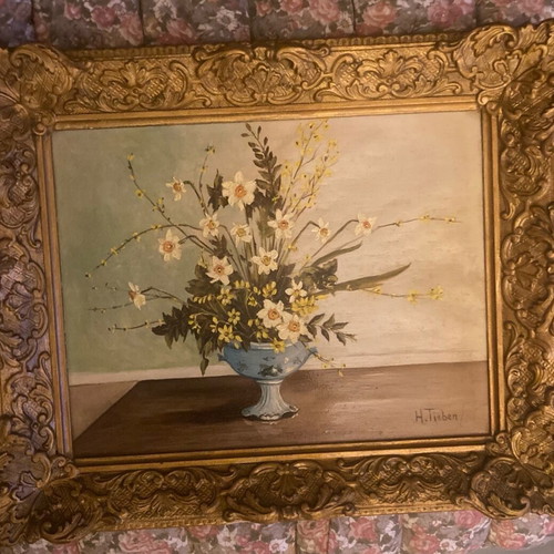 Painting frame like new, 35x30 cm with handmade frame