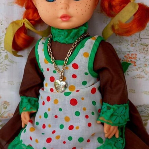 Vintage Pippi Longstocking Doll El Greco 38cm like new 80s