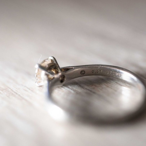 Cartier solitaire ring with diamond like new