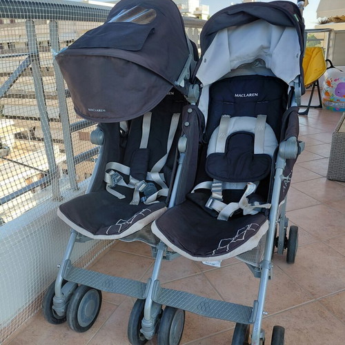 Maclaren double twin stroller