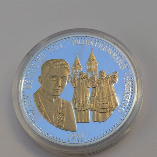 Set of 7 large commemorative medals Germany, 2009, Pope Benedict XVI