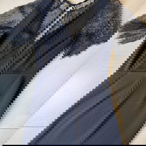 Zara μίνι μαύρο φόρεμα με δαντέλα, στενή γραμμή σαν καινούργιο