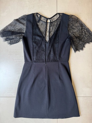 Zara μίνι μαύρο φόρεμα με δαντέλα, στενή γραμμή σαν καινούργιο