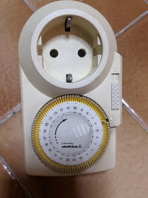 Popp Programmer 2 Analog Mechanical Timer Plug used, 24h, 16A 250V