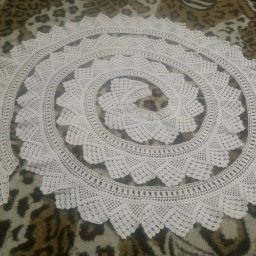 Atrante handmade lace used cotton 3.6 m