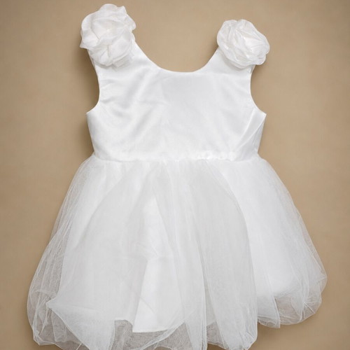 Baptism dress size 6-9 months, new, satin and tulle