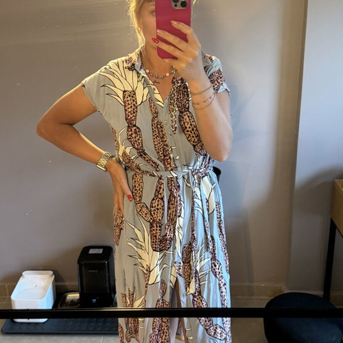 Parfois dress, size S, turquoise and gold
