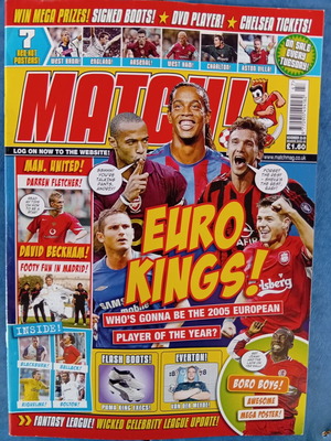 Match Football Magazine Issue 22-28/11/2005 with Middlesbrough Poster like new