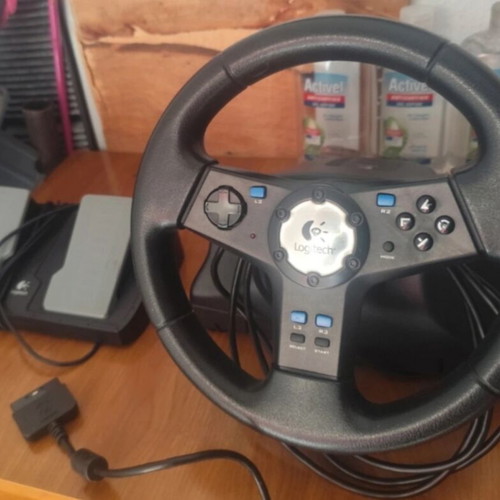Logitech Rallye Racing PS2 Steering Wheel used