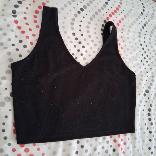 Vintage crop top black size L like new
