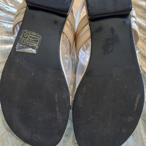 Anastazi Bournazos sandals size 36 used, beige, ankle strap, low heel