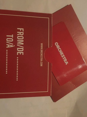 Orchestra δωροκάρτα 150€ καινούργια