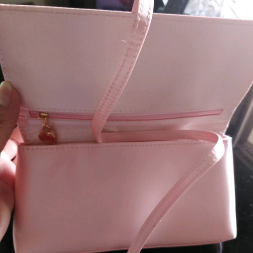 Τσαντάκι Bvlgari perfume καινούργιο, σατέν ροζ με dust bag