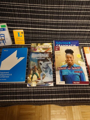German Language Learning Books like new, A2 to B1 with Grammar and Comics