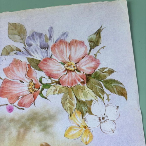 Cover from correspondence sheets, 1990s