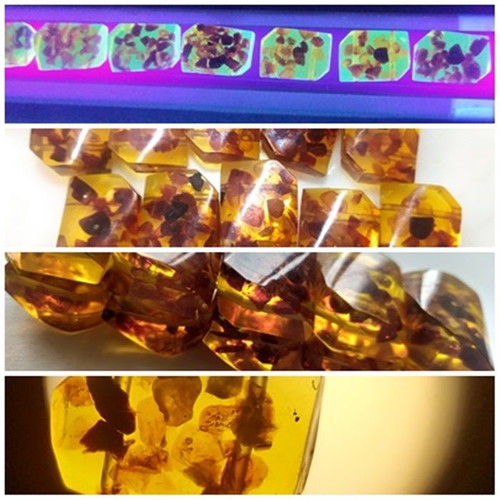 Vintage Amber Bracelet from Poland 1978 used, multicolor