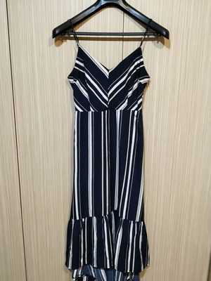 Summer striped dress size S used, blue