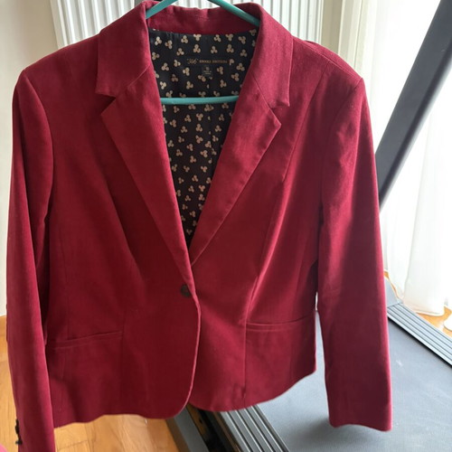 Brooks Brothers 346 Βελούδινο Σακάκι Μπορντό Μέγεθος 16 Σαν Καινούργιο