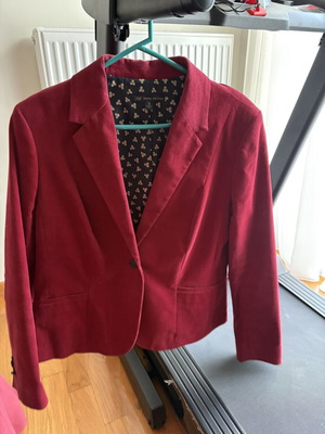 Brooks Brothers 346 Velvet Jacket Burgundy Size 16 Like New
