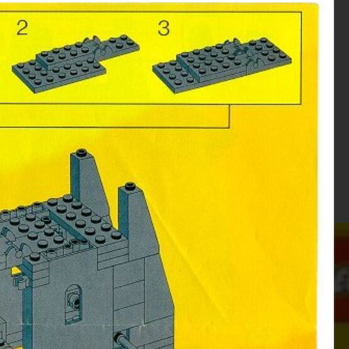 Lego 6061 Siege Tower 1984 used, with wear and missing parts