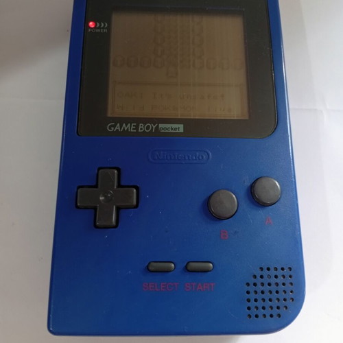 Game Boy Pocket console with Pokémon Red, Nintendo handheld
