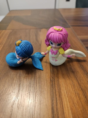 Magiki Les Sirènes du Cœur collection by DeAgostini used, set of two mermaid figures