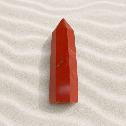 Decorative desk obelisk with agate stone