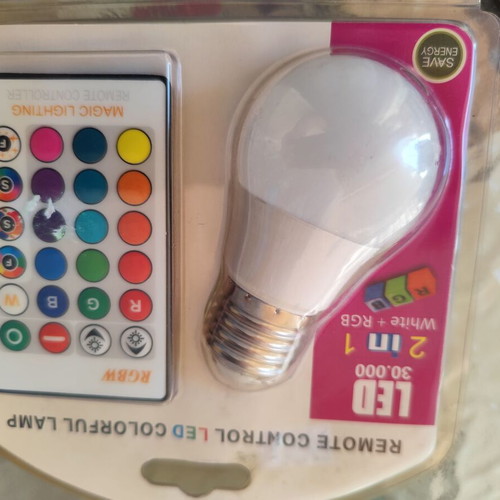 Led lamp with multiple colors and photorhythmic new