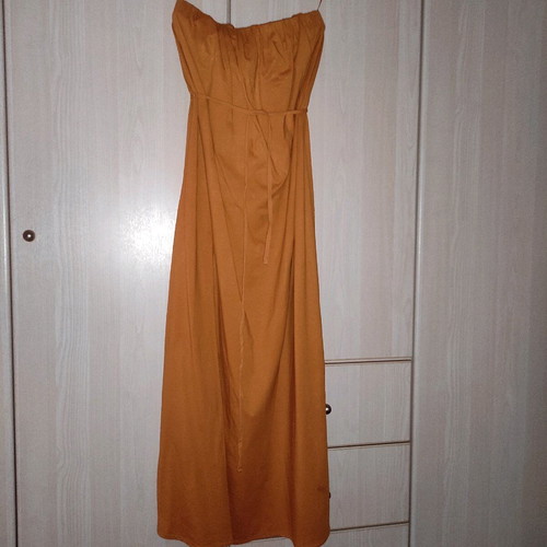 Makó strapless dress with belt used, size M