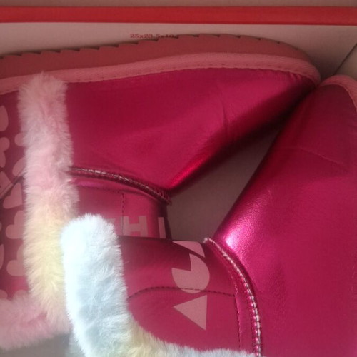 Boots with fur girls' new