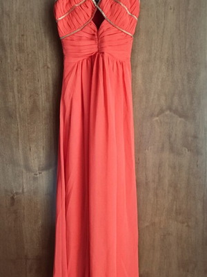 Little Mistress coral dress like new, size S