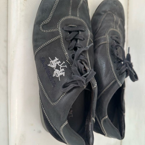 La Martina sneaker men's like new, black leather size 40