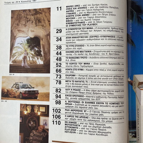 Playboy magazine August 1987, issue 29