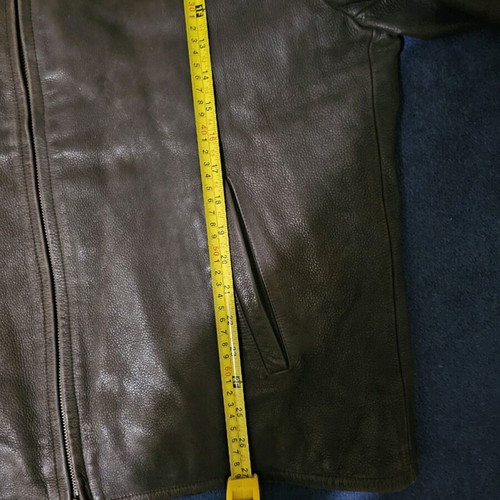 Vera Pelle leather jacket used, brown, size XL