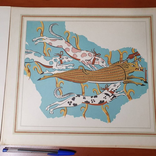 Mycenae album with 12 color plates used, lithographs